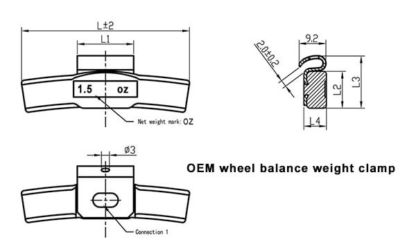 wheel weight block OEM